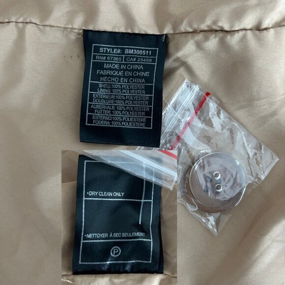 Steve Madden Caroline Two Tone Camel Ivory Long Coat NWT (S) - Picture 15 of 16